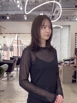 エシカ(ethica)&nbsp;【ethica_南船場】韓国風レイヤーセミロング×黒髪透明感カラー