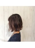 バレイヤージュボブ