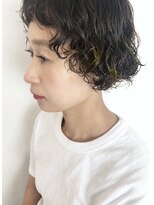ノイン(noine) 強めパーマ/大人ショート/裾カラー