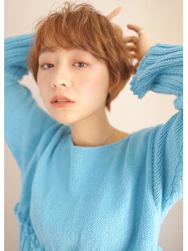 パール(PearL) 《PearL》カジュアルショート×シアーオレンジベージュ