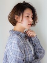 アリエッタ アザブ(ARIETTA AZABU)&nbsp;サイドシルエット×ルーズパーマ　ひし形シルエット［麻布］