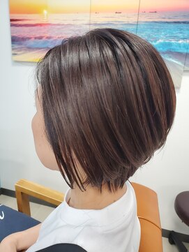 アラワラブルー(arrawarra blue) 襟足スッキリショートボブ/20代/30代/40代/50代/倉敷/白楽町