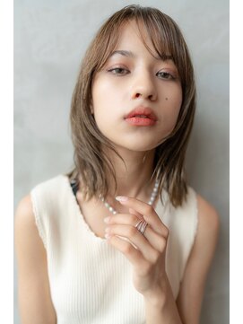 オースティン 流山おおたかの森(AUSTIN) 大人かわいい前髪セシルカットココアブラウンフリンジウェーブ