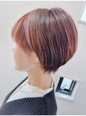 秋冬カラーだ柔らかショート