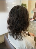 ふわっとミディアムパーマ