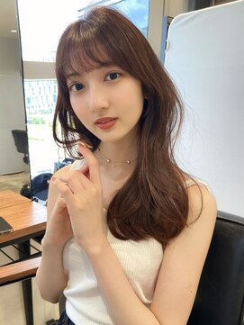 アイヴィ 表参道(IVY) ナチュラル可愛い韓国ヘア ツヤ髪ラベンダーカラー くびれヘア