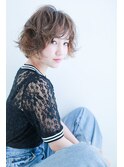 動きのあるショートボブ