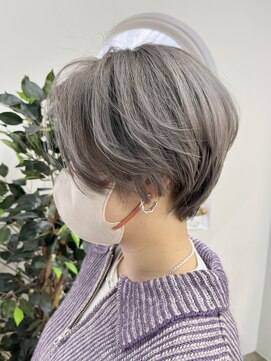 ネイビー(Navy) 前髪なし/丸みコンパクトショート