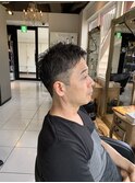 ジェットモヒカンスウィングアップバングフェードカットショート