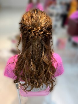 ハナココ 水戸店(hana Coco) ゆるふわハーフアップ