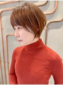 【武井俊樹】小顔前髪　ショートヘア　　ピンクベージュ 錦糸町