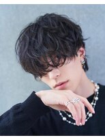 ワンズリー 本厚木店(ONE's ly)&nbsp;ハイライト/マッシュパーマ/ウルフ/アッシュブラック