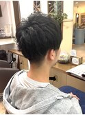 【見附 今町】動きのある刈り上げマッシュ