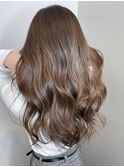 大人可愛い大人美人くすみカラーアッシュグレーベージュ