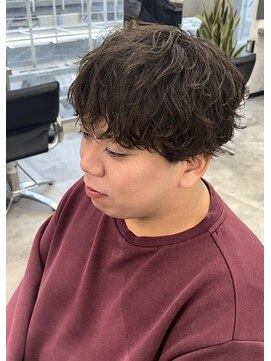 オム ブランシェ(HOMME BLANCHE’) 【Natsuki】韓国風シャドウパーマ×オリーブカラー