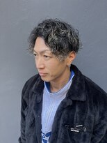 メンズグルーミングナンバーナイン(MEN'S GROOMING NUMBER NINE)&nbsp;ホワイトメッシュ/イケオジカット/メンズパーマ