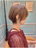 イメチェン外ハネボブ美髪ワイドバングレイヤーショート/大宮