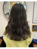 サロン ハナノ(Salon Hanano) 地毛風ダークグレージュ×ゆる巻きナチュラルロング