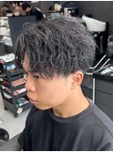 ツイストスパイラルパーマ/センターパート
