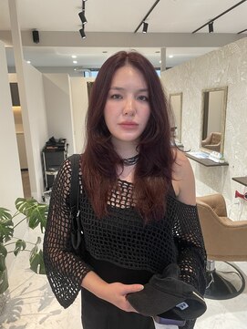 ココバイジル(CoCo by JILL) ワインレッド/バタフライレイヤー