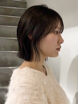 ヨーク(YOKE)&nbsp;レイヤーボブくびれボブくびれヘアチョコレートブラウン