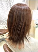 エンドカラー　オレンジ　ブリーチ