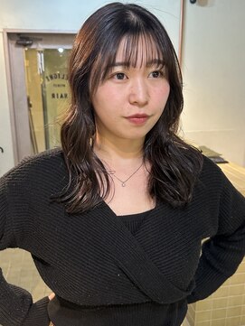 ハル ヘアスタジオ(haRu hair studio) 艶ブラウンベージュ×レイヤー