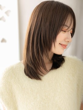 カバーヘア ブリス 大宮西口(COVER HAIR bliss) ミディアムハッシュカットグレージュシャギーウルフX大宮30代