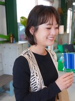 ディッセンバー 伊勢崎(December)&nbsp;切りっぱなしボブ/ミニボブ/丸くないボブ/ヘーゼルベージュ