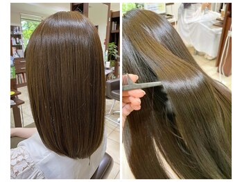 リンク(Link)の写真/もう広がりに悩まない！髪質改善や縮毛矯正で毎日ラクなストレートヘアに［本郷三丁目］