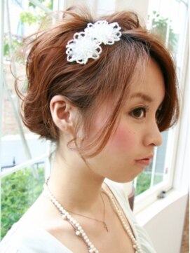 マイア 川崎駅店(hair saloon maia) 結婚式・セットアップ　大人可愛いルーズアレンジ♪