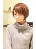 30代40代に人気シルエットが綺麗に見えるショートボブ