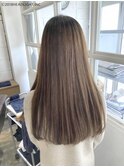 髪質改善×縮毛矯正Aシルエットストレート