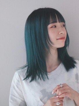 オーイット(ooit) ＊エメラルドグリーン×ナチュラルストレート＊