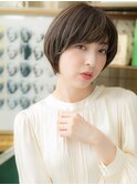 ナチュラルアッシュx斜めバング束感ショートT1川口20代30代40代