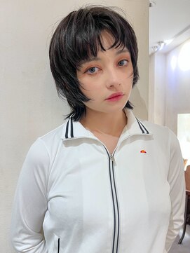 ミンクス 青山店(MINX) 黒髪 × マッシュウルフ