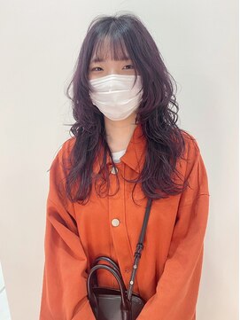 ギグスダブル 栄店(gigs double) ロングウルフ×パープル