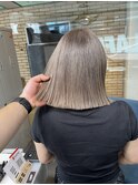#バレイヤージュ#グレージュカラー#ボブウルフ#ココアベージュ