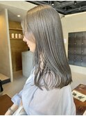 ブリーチなしカラー グレージュカラー オリーブグレージュ /林