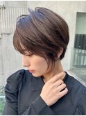 大人かわいい　ショート　ショートボブ　