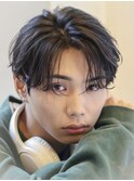 韓国ニュアンスパーマカルマパーマセンターパートツーブロック