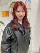 クリアーオブヘアー 栄南店(CLEAR of hair)&nbsp;ブリーチ無しボルドーカラー/osumi