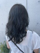 アチーブリス(achieve Liss)&nbsp;韓国風アッシュブラック 癖毛風パーマ