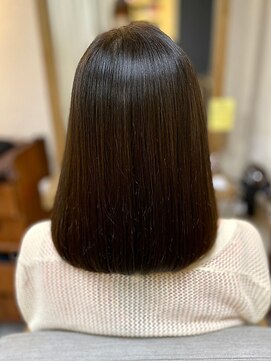 ヘアリゾート粋 ウナム 新宿東口店(enam) 髪質改善/ミディアムボブ/艶髪/アッシュブラウン