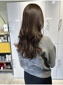 透明感ブリーチなしグレージュ