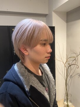 エムヘアー  下北沢(em hair) ホワイトベージュ/スパイキーショート/フェザーパーマ/下北沢