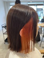 ケー 北千住(K.)&nbsp;インナーカラー オレンジカラー 暖色系 【北千住髪質改善】