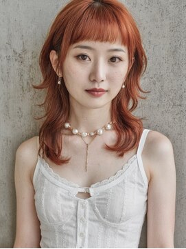 ドロシー(dorothy) ウルフレイヤー　ショートバング　オレンジ