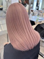 サンクマーケット 渋谷(cinq MARKET)&nbsp;渋谷ピンクベージュカラーペールピンクカラー顔周りレイヤー30代