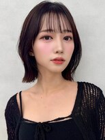 アッシュ 笹塚店(Ash) ミニウルフ/くすみブルー/イヤリングカラー/韓国ヘア[U24/笹塚]